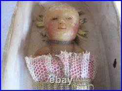 Antique 17th c. German Wax Doll in it's Original Box