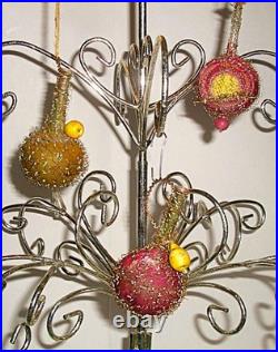 Antique 1800s 3 Wire Wrapped German Ornaments Hand Painted 2 Pitchers 1 Gourd Antique 1800s 3 Wire Wrapped German Ornaments Hand Painted 2 Pitchers 1 Gourd