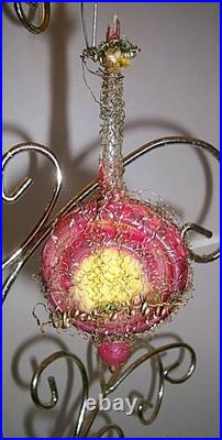 Antique 1800s 3 Wire Wrapped German Ornaments Hand Painted 2 Pitchers 1 Gourd Antique 1800s 3 Wire Wrapped German Ornaments Hand Painted 2 Pitchers 1 Gourd