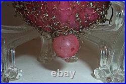 Antique 1800s 3 Wire Wrapped German Ornaments Hand Painted 2 Pitchers 1 Gourd Antique 1800s 3 Wire Wrapped German Ornaments Hand Painted 2 Pitchers 1 Gourd