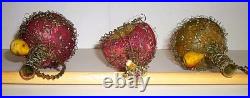 Antique 1800s 3 Wire Wrapped German Ornaments Hand Painted 2 Pitchers 1 Gourd Antique 1800s 3 Wire Wrapped German Ornaments Hand Painted 2 Pitchers 1 Gourd