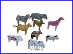 Antique 1800s German Erzgebirge Noah's Ark 22 piece hand-painted set Antique 1800s German Erzgebirge Noah's Ark 22 piece hand-painted set