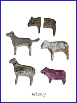 Antique 1800s German Erzgebirge Noah's Ark 22 piece hand-painted set Antique 1800s German Erzgebirge Noah's Ark 22 piece hand-painted set