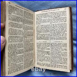 Antique 1877 New Testament Bible German & English Translation Ornate Vtg Rare