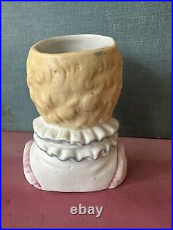 Antique 1890s Germany bisque crying piano baby child novelty match vase Antique 1890s Germany bisque crying piano baby child novelty match vase