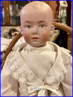 Antique 18 German Bisque Gebruder Heubach Pouty 7903 Doll withJointed Body