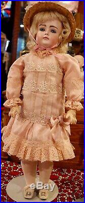 Antique 18 German Bisque Kestner CM Extremely Pouty XI Doll withOriginal Mohair