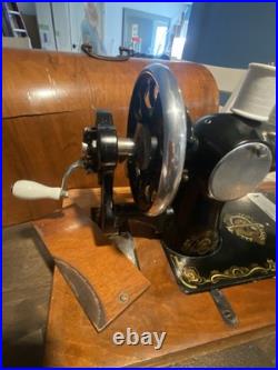 Antique 1900s German made Haid & Neu Karlsruhe Hand Crank Sewing Machine Antique 1900s German made Haid & Neu Karlsruhe Hand Crank Sewing Machine