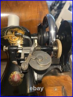 Antique 1900s German made Haid & Neu Karlsruhe Hand Crank Sewing Machine Antique 1900s German made Haid & Neu Karlsruhe Hand Crank Sewing Machine