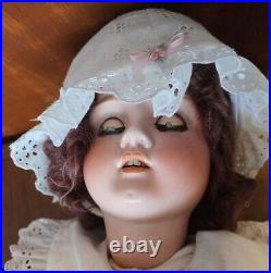 Antique 1906 Schoenau & Hoffmeister PB German Made Wooden Bisque Doll