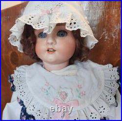 Antique 1906 Schoenau & Hoffmeister PB German Made Wooden Bisque Doll