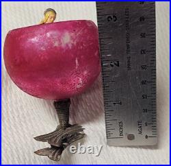 Antique 1930s German Blown Mercury Glass 3 Clip-on Cup Style Christmas Ornament Antique 1930s German Blown Mercury Glass 3 Clip-on Cup Style Christmas Ornament