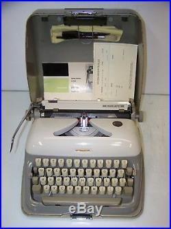 Antique 1960 Adler Primus Vintage German Typewriter Rare Script Font