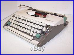 Antique 1965 Model SF Olympia Vintage German Typewriter Rare Script Font