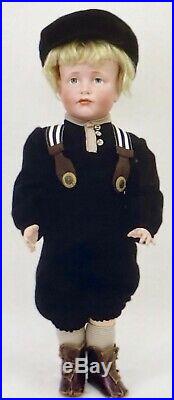 Antique 19 114 Hans Closed Mouth German Bisque Kammer Reinhardt Doll withOrigBody