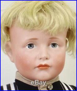 Antique 19 114 Hans Closed Mouth German Bisque Kammer Reinhardt Doll withOrigBody