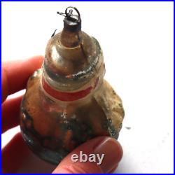 Antique 19thc Rare German Roly-Poly Keystone Cop Glass Christmas Ornament Antique 19thc Rare German Roly-Poly Keystone Cop Glass Christmas Ornament