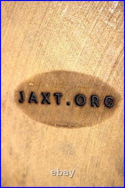 Antique 21.5 Hand Carved Wood German Old Man Beer + Dog Figure Statue Figurine