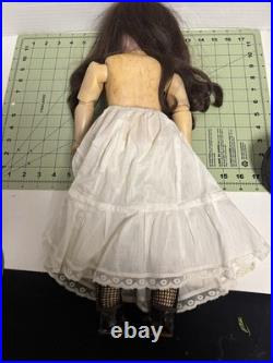 Antique 21 Gebruder Kuhnlenz DEP 44-29 German Bisque Doll Redressed