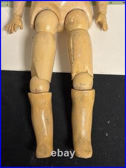 Antique 21 Gebruder Kuhnlenz DEP 44-29 German Bisque Doll Redressed