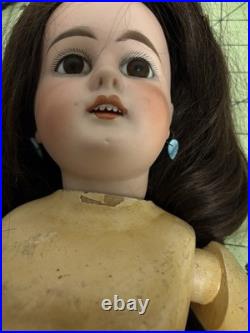 Antique 21 Gebruder Kuhnlenz DEP 44-29 German Bisque Doll Redressed