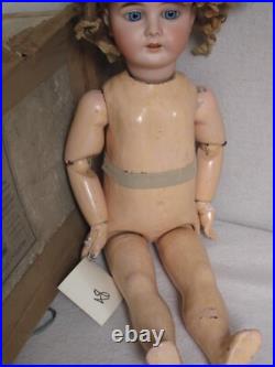 Antique 22 Gebruder Kuhnlenz German Bisque Doll 44-30 original box c. 1890's
