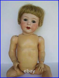 Antique 24 Bisque Head Compo Body Baby Doll German Cuno Otto Dressel Jutta 1914
