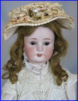 Antique 25 German Simon Halbig Borgfeldt Bisque Head Doll Great Antique Dress