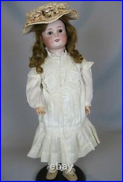 Antique 25 German Simon Halbig Borgfeldt Bisque Head Doll Great Antique Dress
