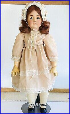 Antique 27 German Bisque Head Kestner 171 Doll On Jointed Comp Body