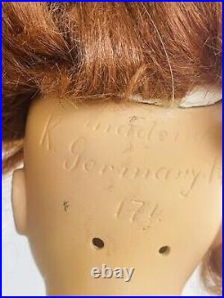 Antique 27 German Bisque Head Kestner 171 Doll On Jointed Comp Body