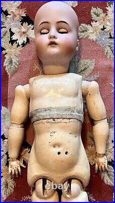 Antique 27 German Kammer Reinhardt KR Doll Bisque S&H Compo Body