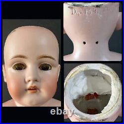 Antique 29 German Kestner Dep 154 14 Doll Bisque Head Leather Kid Body