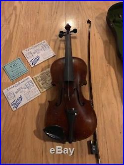 Antique 4/4 German Violin JACOB STAINER Copy Old Vintage Fiddle Ready to Play