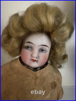 Antique 6 Bisque Doll Original Wig & Clothing (Pre-1920, German) Antique 6 Bisque Doll Original Wig & Clothing (Pre-1920, German)
