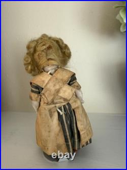 Antique 6 Bisque Doll Original Wig & Clothing (Pre-1920, German) Antique 6 Bisque Doll Original Wig & Clothing (Pre-1920, German)
