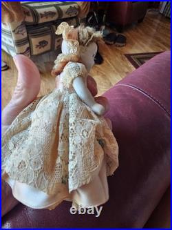 Antique 6 German Bisque Doll Rare Painted Stockings Fancy Shoes
