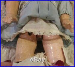Antique 9 German Bisque Closed Mouth Glass Eyed 208 Bahr Proschild Belton Doll