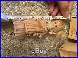 Antique All Original With Box 5 All Bisque Kestner German Doll Glass Eyes