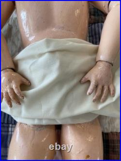 Antique Alt, Beck & Gottschalk #1362 German Bisque Doll 25 IN, Pierced Ears Antique Alt, Beck & Gottschalk #1362 German Bisque Doll 25 IN, Pierced Ears