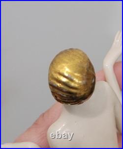 Antique Art Deco Half Doll German Unusual Gold Hair Arms Away Rare