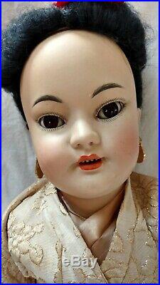 Antique Bisque Doll Dep Orientals & H 1129 24