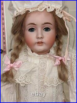 Antique Bisque Doll Kestner Germany 35 142 Gorgeous Dress