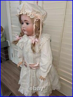 Antique Bisque Doll Kestner Germany 35 142 Gorgeous Dress