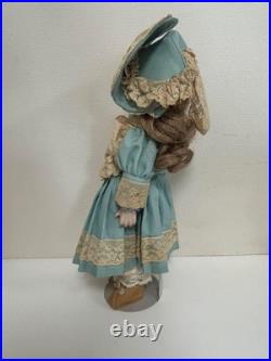 Antique Bisque Doll with Stand Collectible German Doll Vintage Display Piece