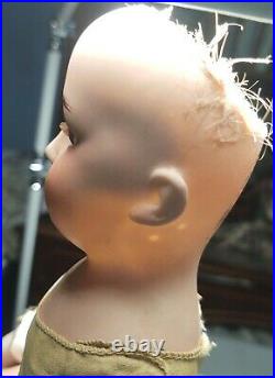 Antique Bisque German Doll 18 Ohlhaver 151 Original Body Eyes Perfect Hands