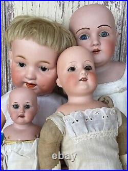 Antique Bisque German Kestner Armand Marseille Dolls Sleep Eyes Lot As Is