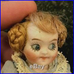 Antique Bisque Googly Eye Doll #350 Germany 3.75