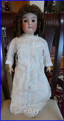 Antique Bisque Head Doll Queen Louise 25 AM/Wolf Compo Body Gorgeous Bisque/Wig