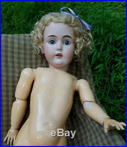 Antique Bisque Kestner 171 Large 30 Doll With Jointed Composition Body